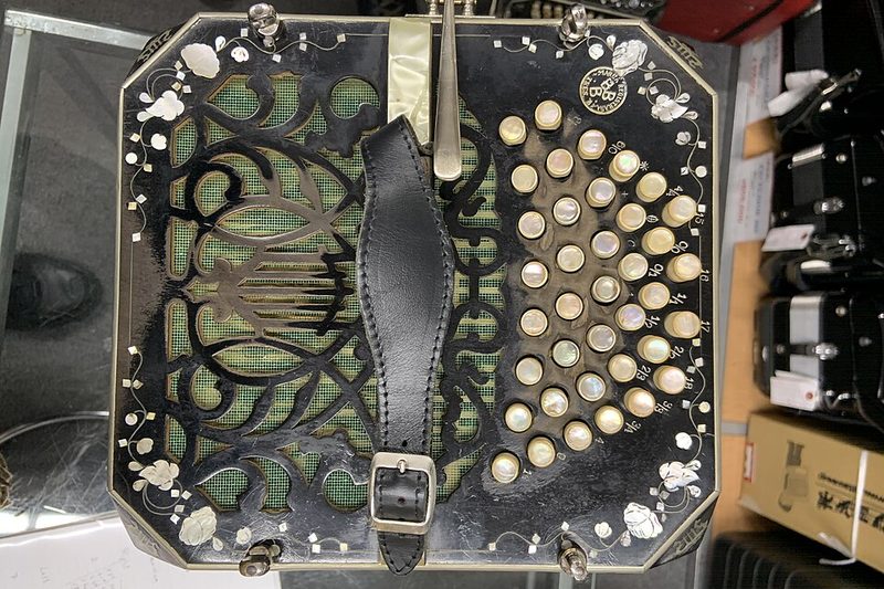 A bandoneon, the button accordion of tango music