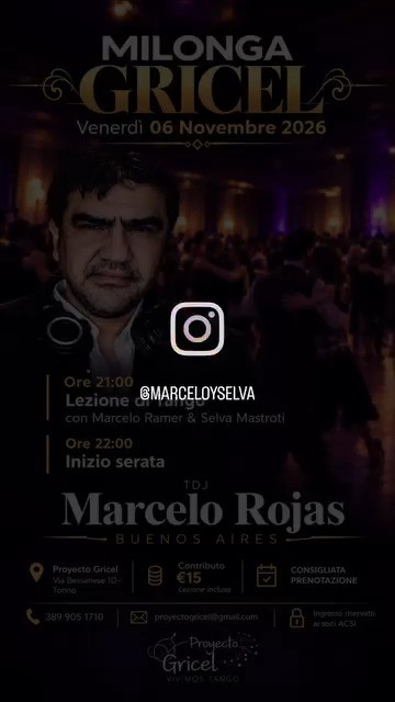 Milonga Gricel con TDJ Marcelo Rojas poster