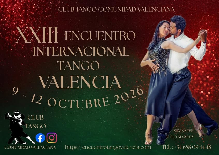 XXIII Encuentro Internacional Tango Valencia poster