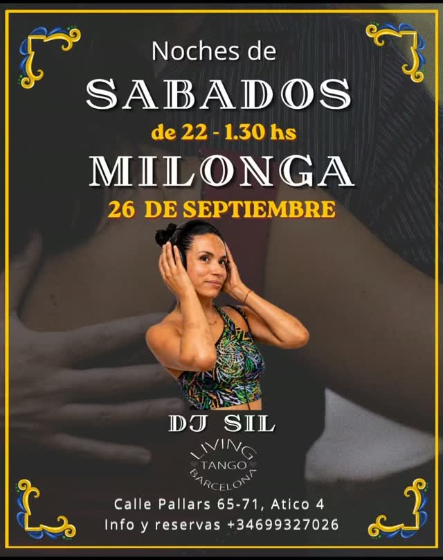 Noches de Sábados Milonga – DJ Sil Cisnero poster
