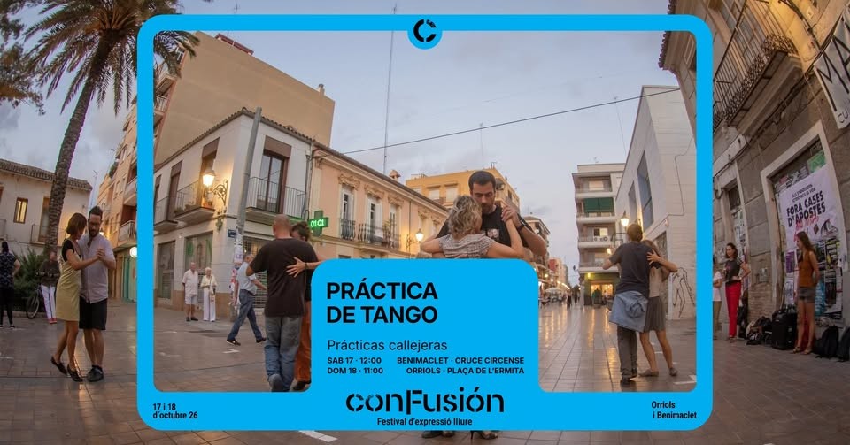 Práctica de Tango – Práctica callejera en Benimaclet poster