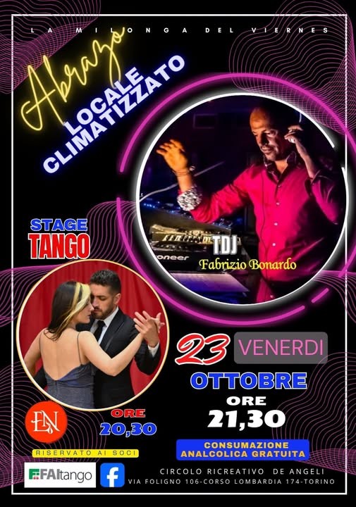 La Milonga del Venerdì — Abrazo poster
