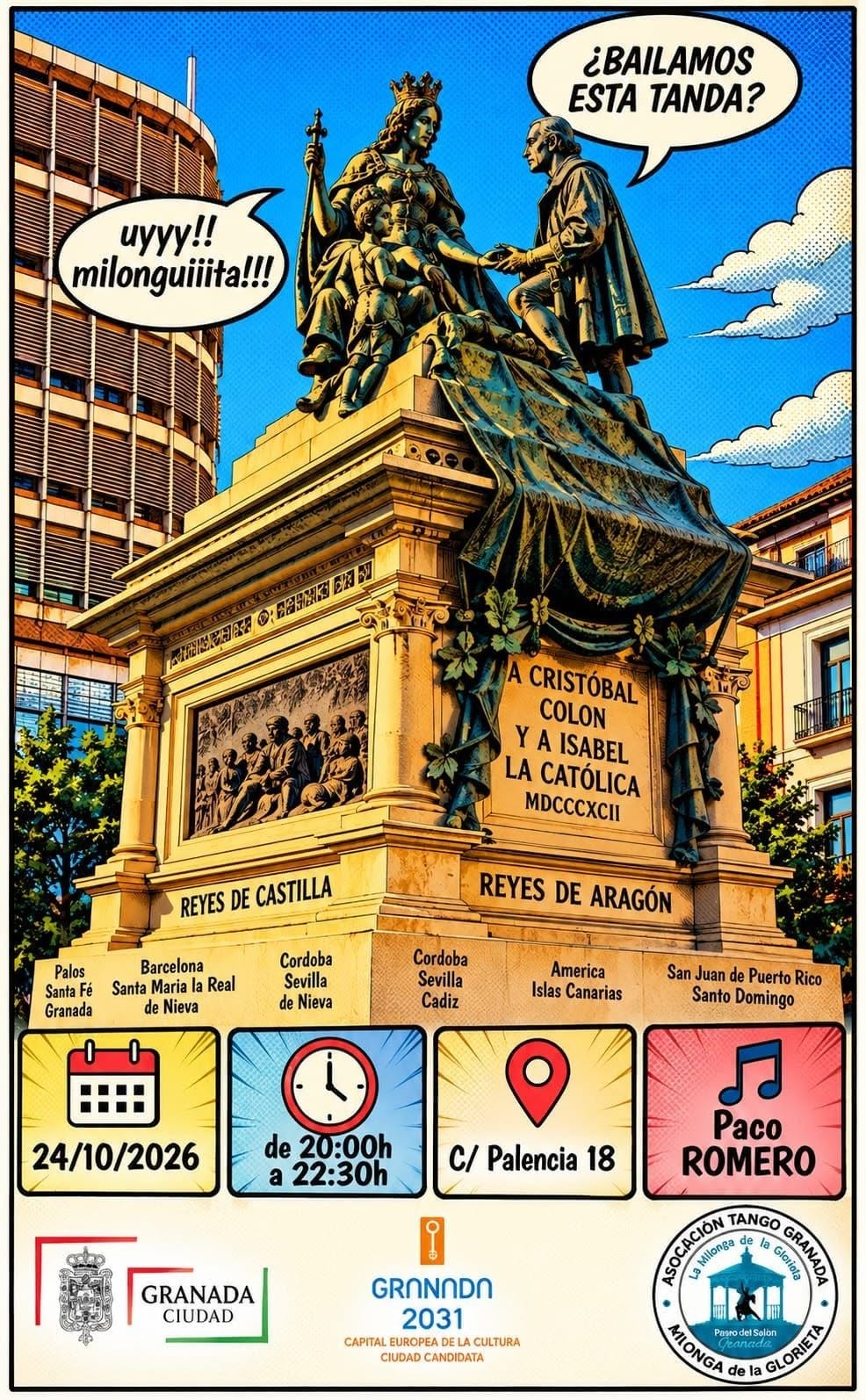 Milonga de la Glorieta — Paco Romero poster