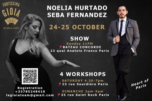 Workshops avec Noelia Hurtado & Seba Fernández — dimanche poster