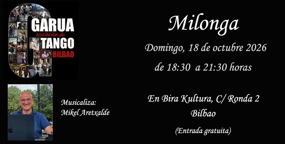 Milonga de Garua en Bira Kultura poster