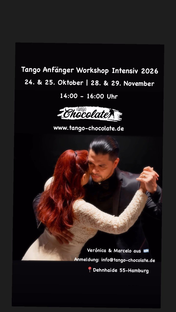 Tango Argentino Anfänger Workshop Intensiv — Tango Chocolate Hamburg poster