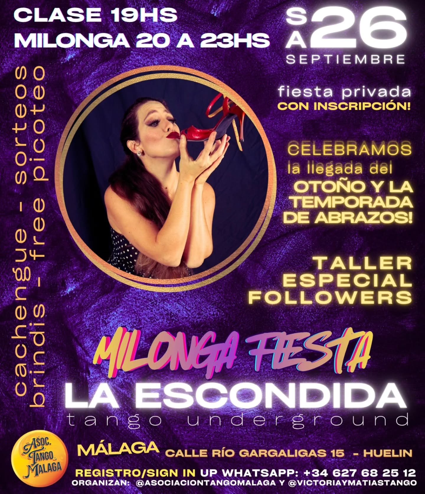 Milonga Fiesta La Escondida - Tango Underground poster