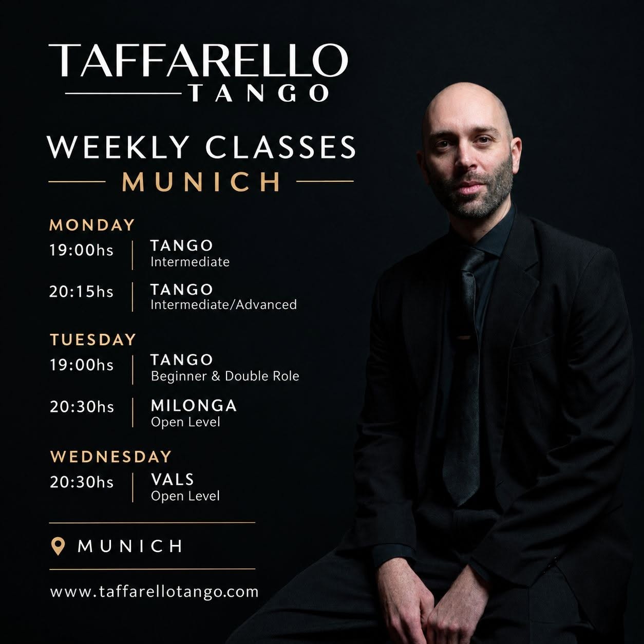 Tango Intermediate/Advanced — Taffarello Tango (Múnich, lunes) poster