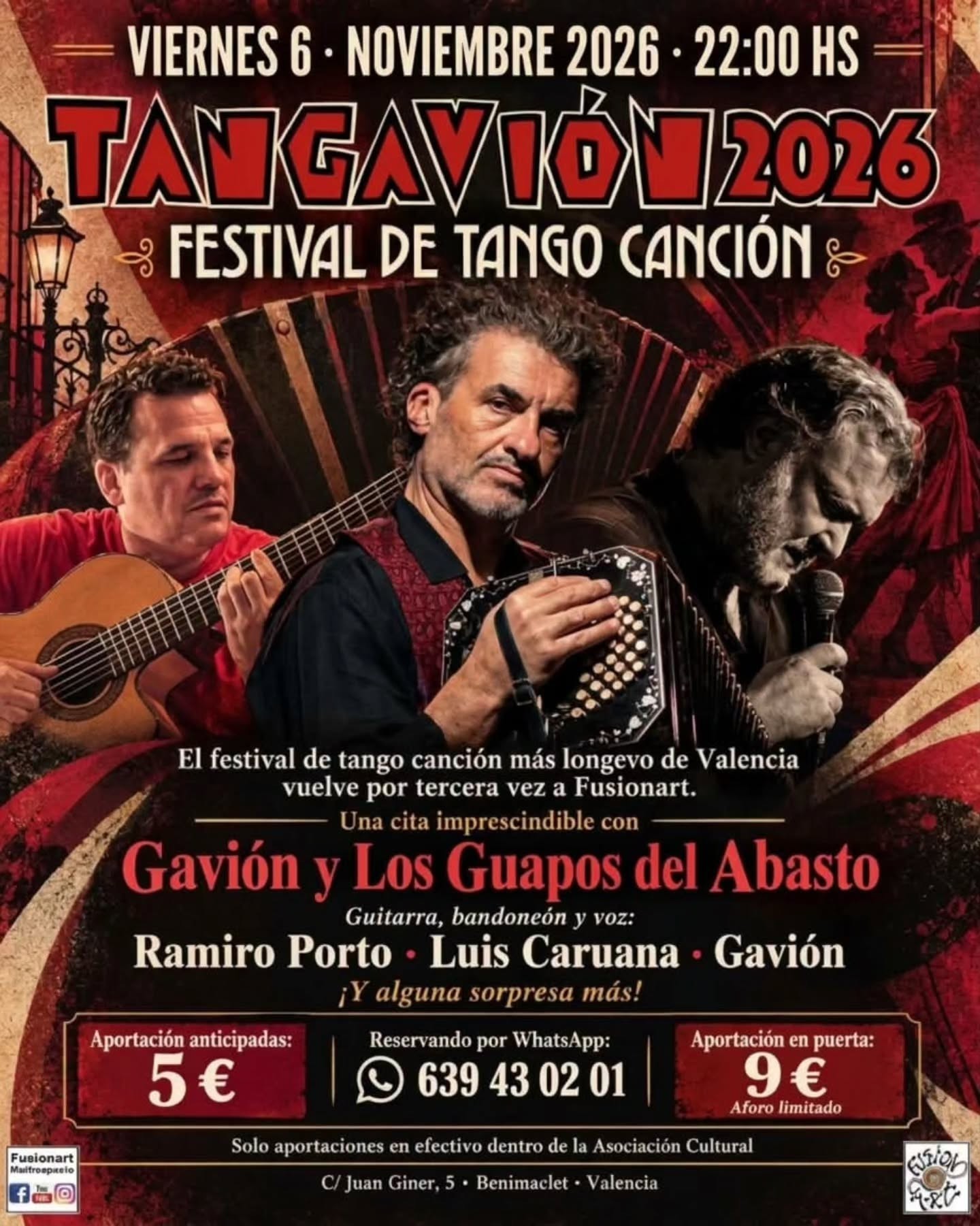 Tangavión 2026 — Festival de Tango Canción poster