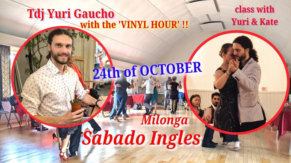 Milonga Sabado Ingles poster