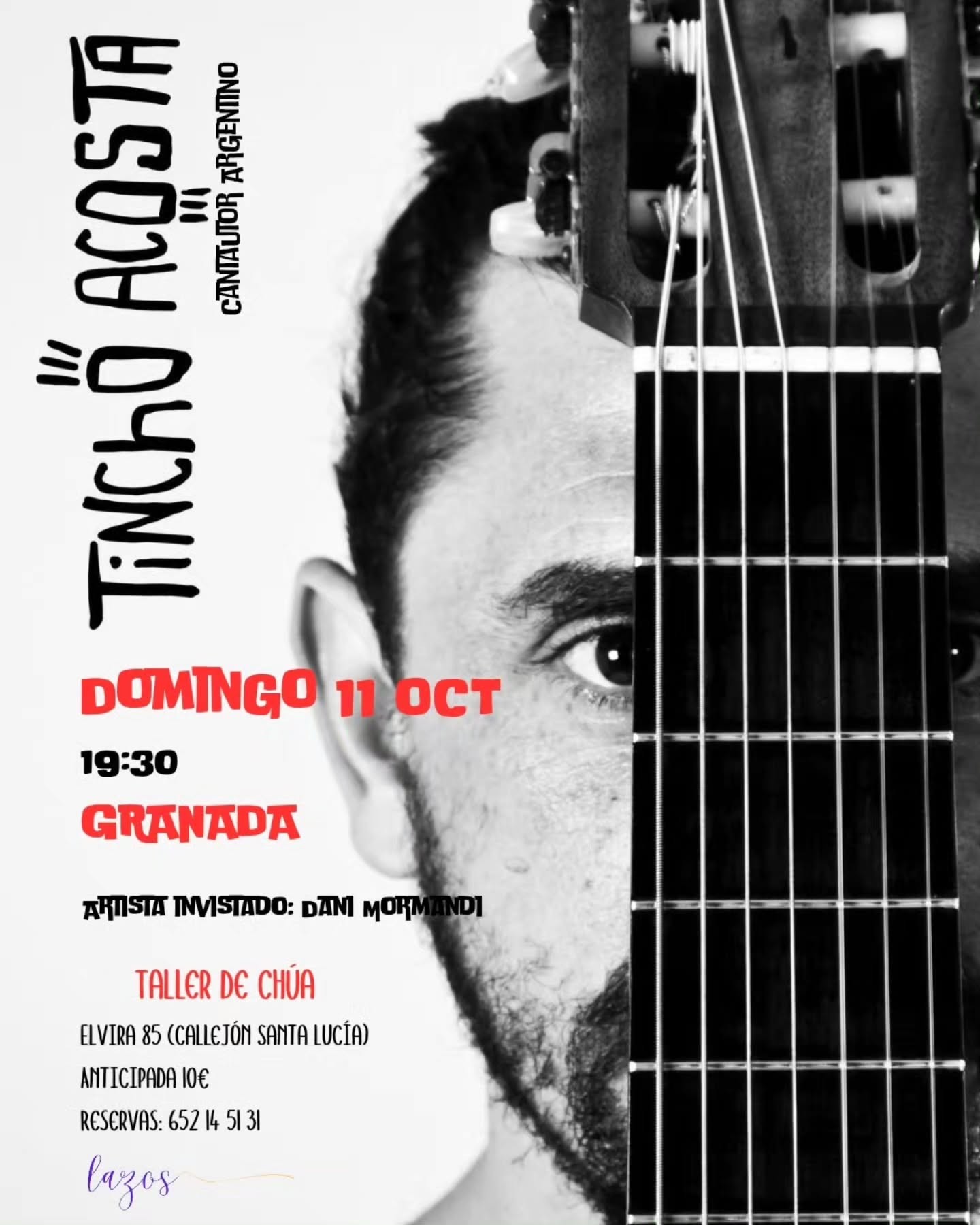 Concierto de Tincho Acosta y Dani Mormandi (cantautores argentinos) poster