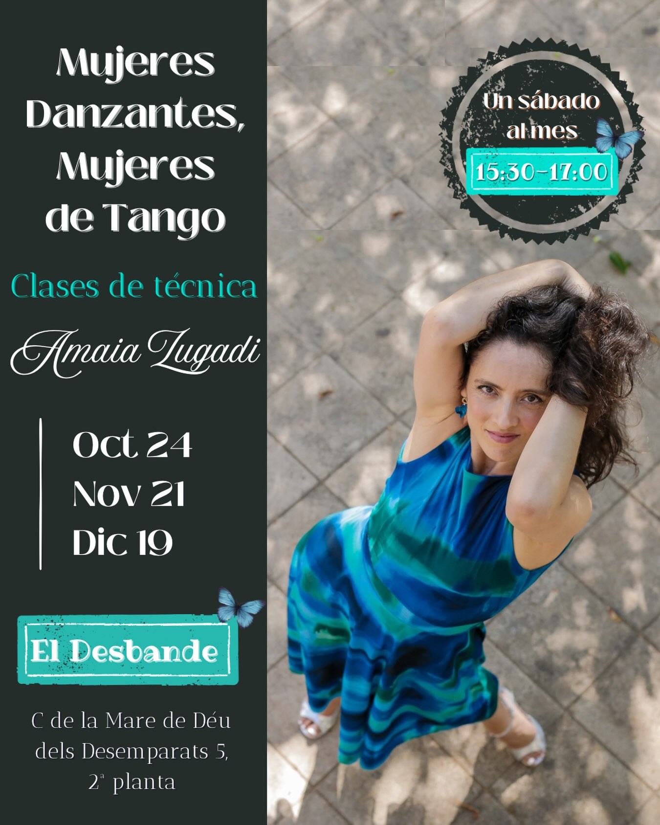 Mujeres Danzantes, Mujeres de Tango — Clases de técnica con Amaia Zugadi poster