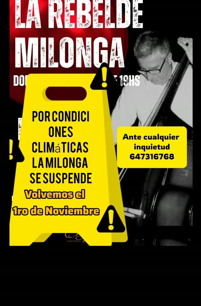 La Rebelde Milonga poster