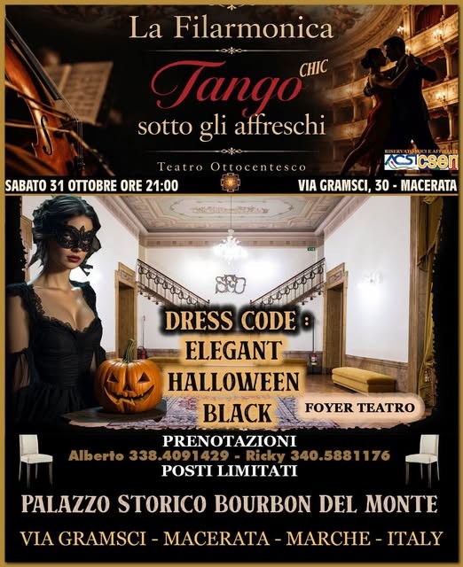 Tango Chic Halloween sotto gli Affreschi — La Filarmonica (Macerata) poster