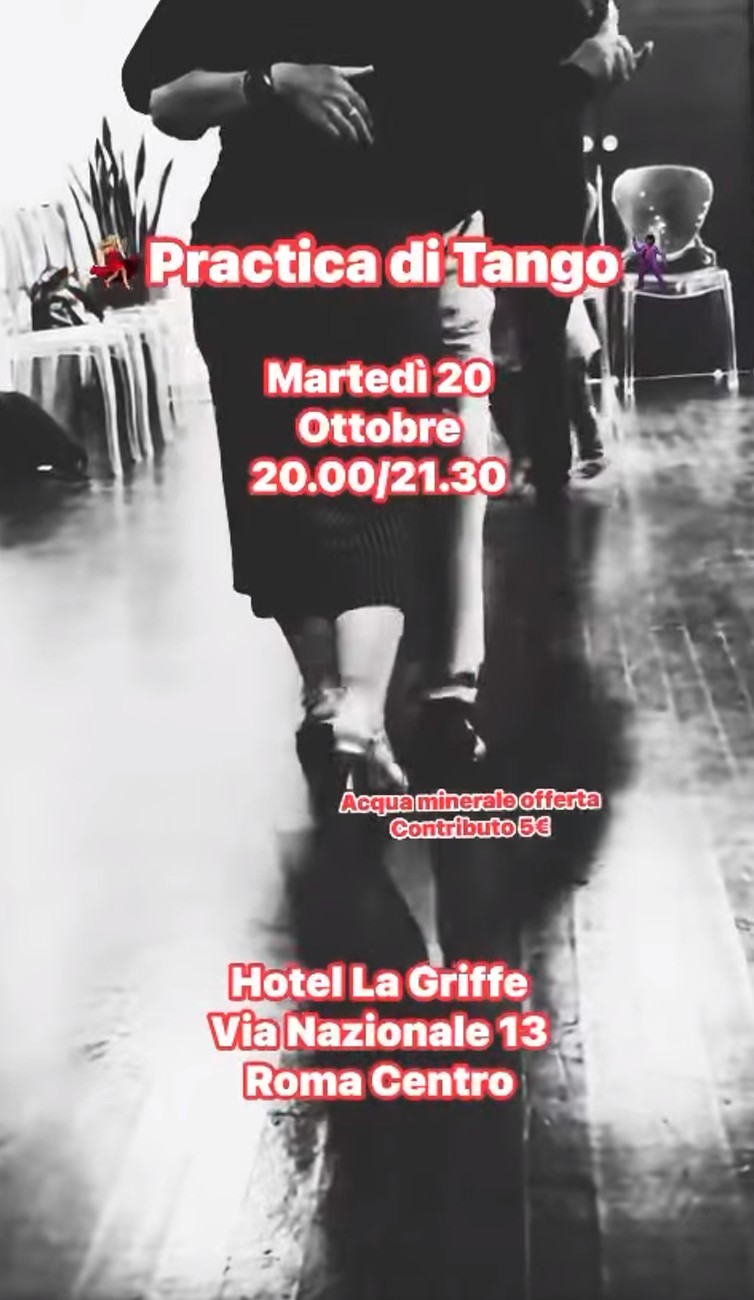 Práctica de Tango — Hotel La Griffe poster