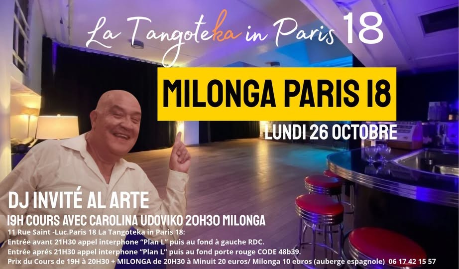 La Tangoteka in Paris 18 poster