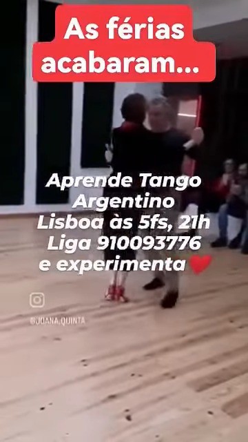 Aulas de Tango Argentino — Joana & Sebastião (Lisboa) poster