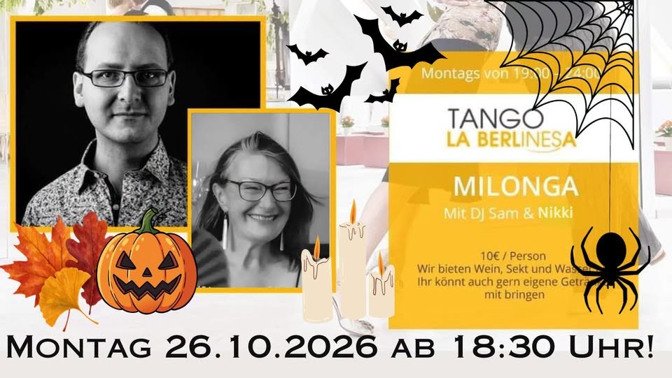 Monday Milonga Berlin – Halloween Week poster