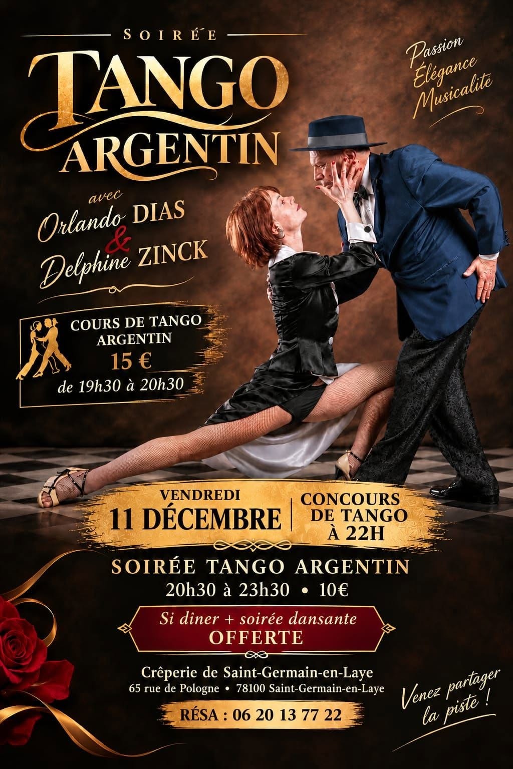 Soirée Tango Argentin — Jours de Tango (Saint-Germain-en-Laye) poster