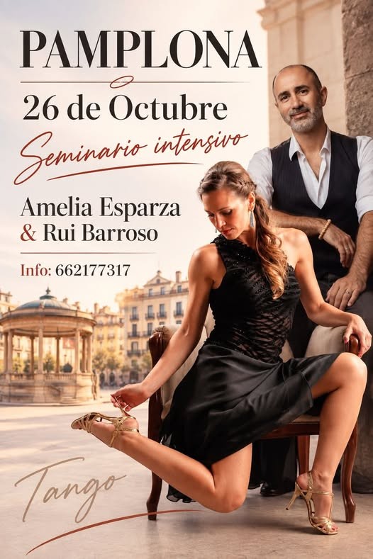Seminario intensivo de tango — Amelia Esparza & Rui Barroso (Pamplona) poster