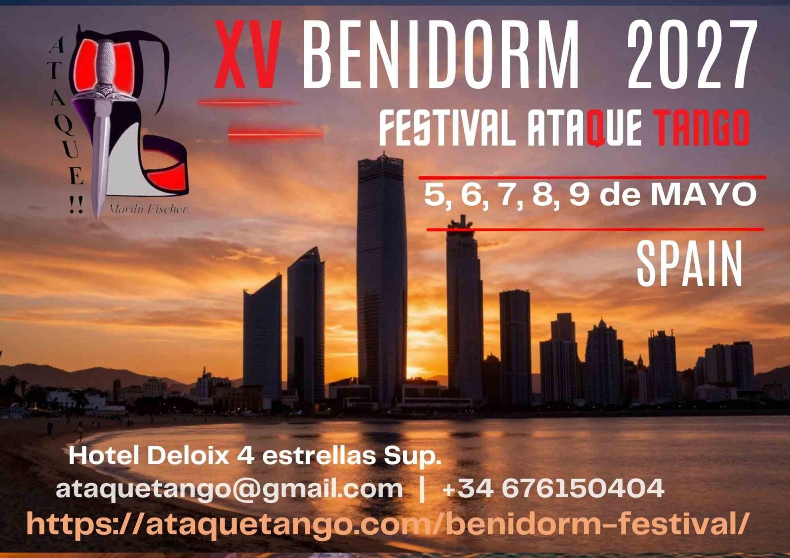 XV Benidorm 2027 — Festival Ataque Tango poster