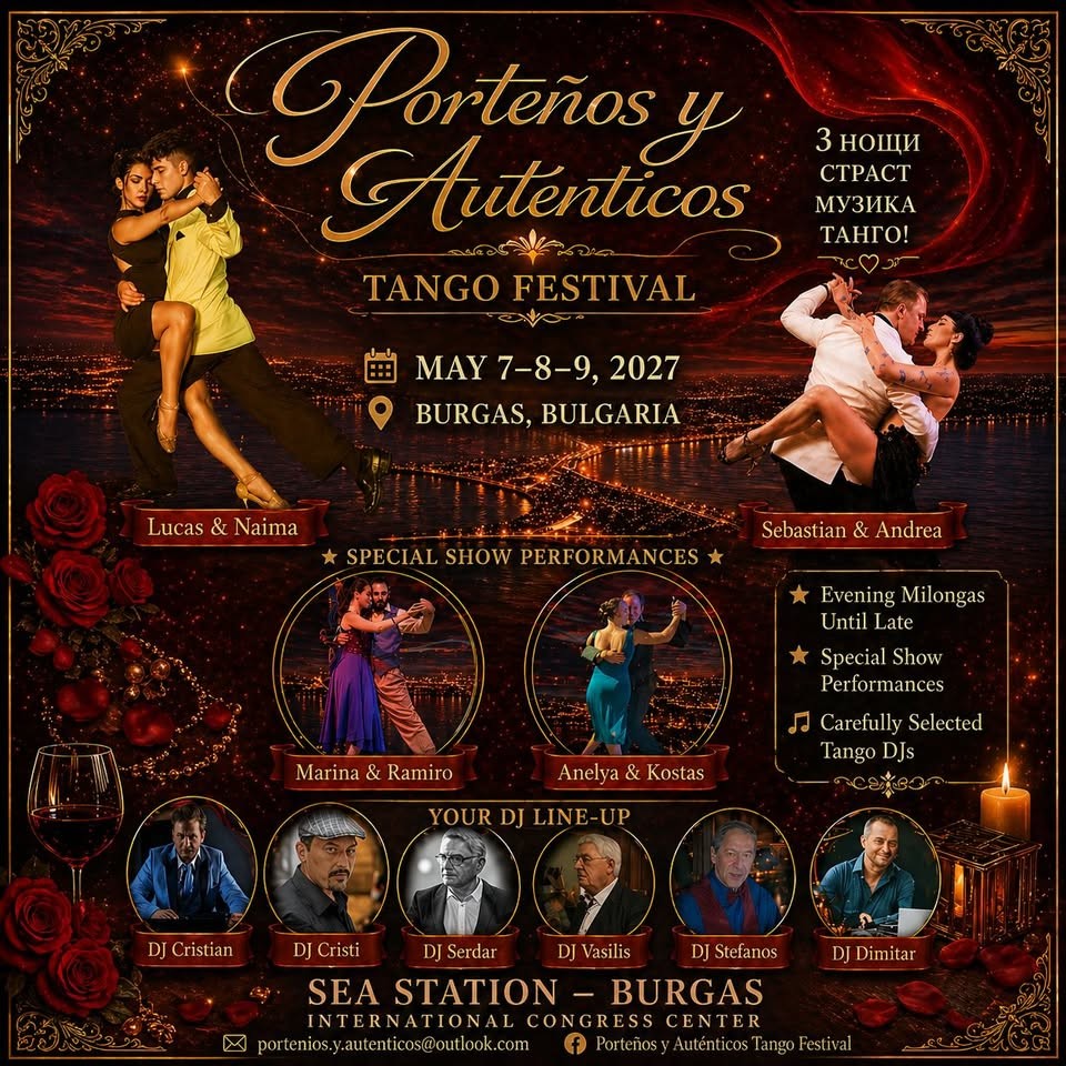 Porteños y Auténticos — International Tango Festival poster