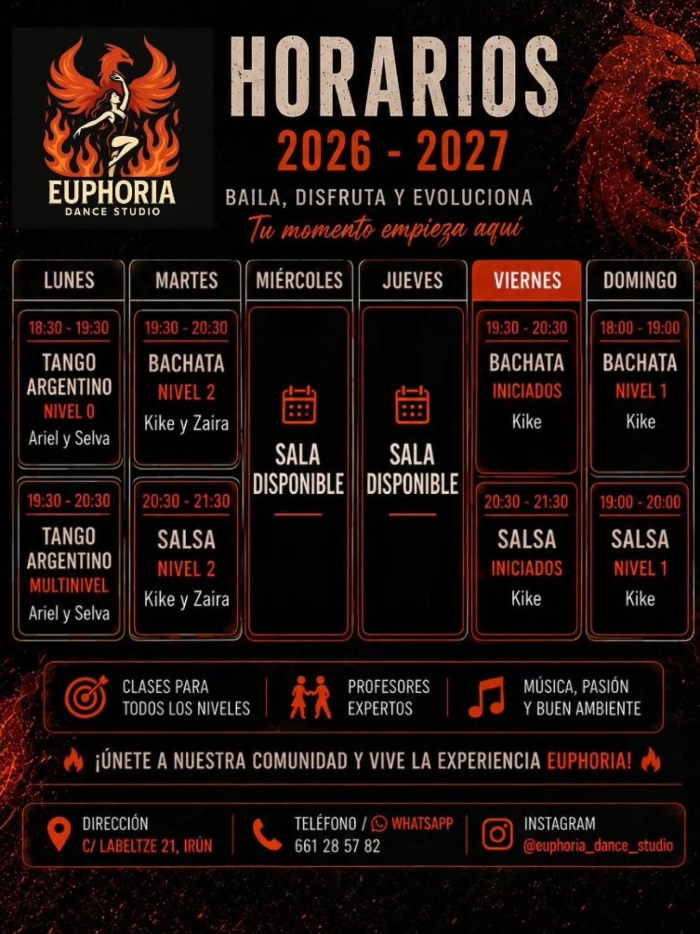 Tango Argentino Multinivel (Euphoria Dance Studio, lunes) poster