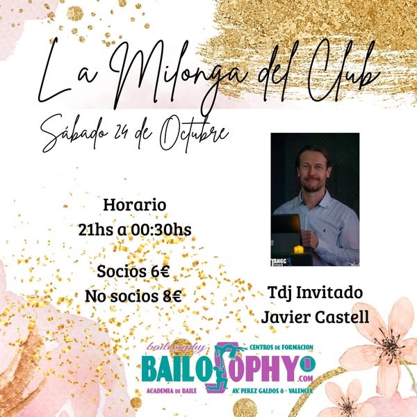 La Milonga del Club — Bailosophy poster