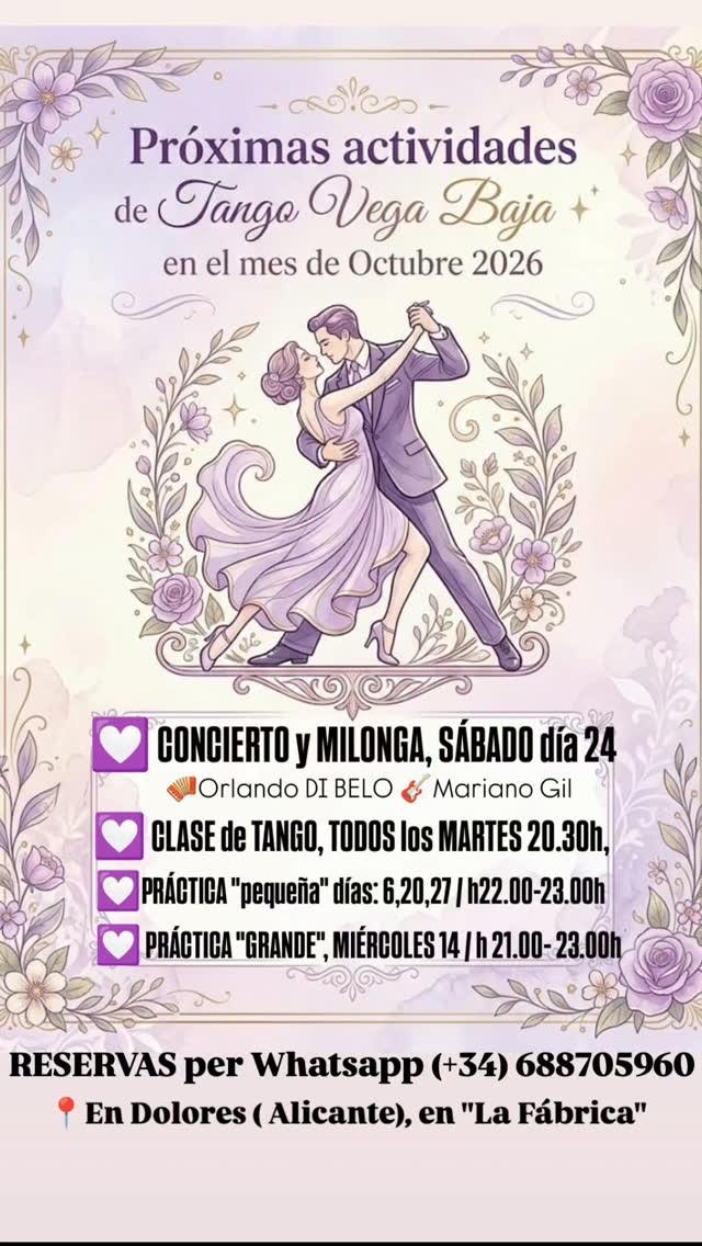 Práctica pequeña — Tango Vega Baja poster