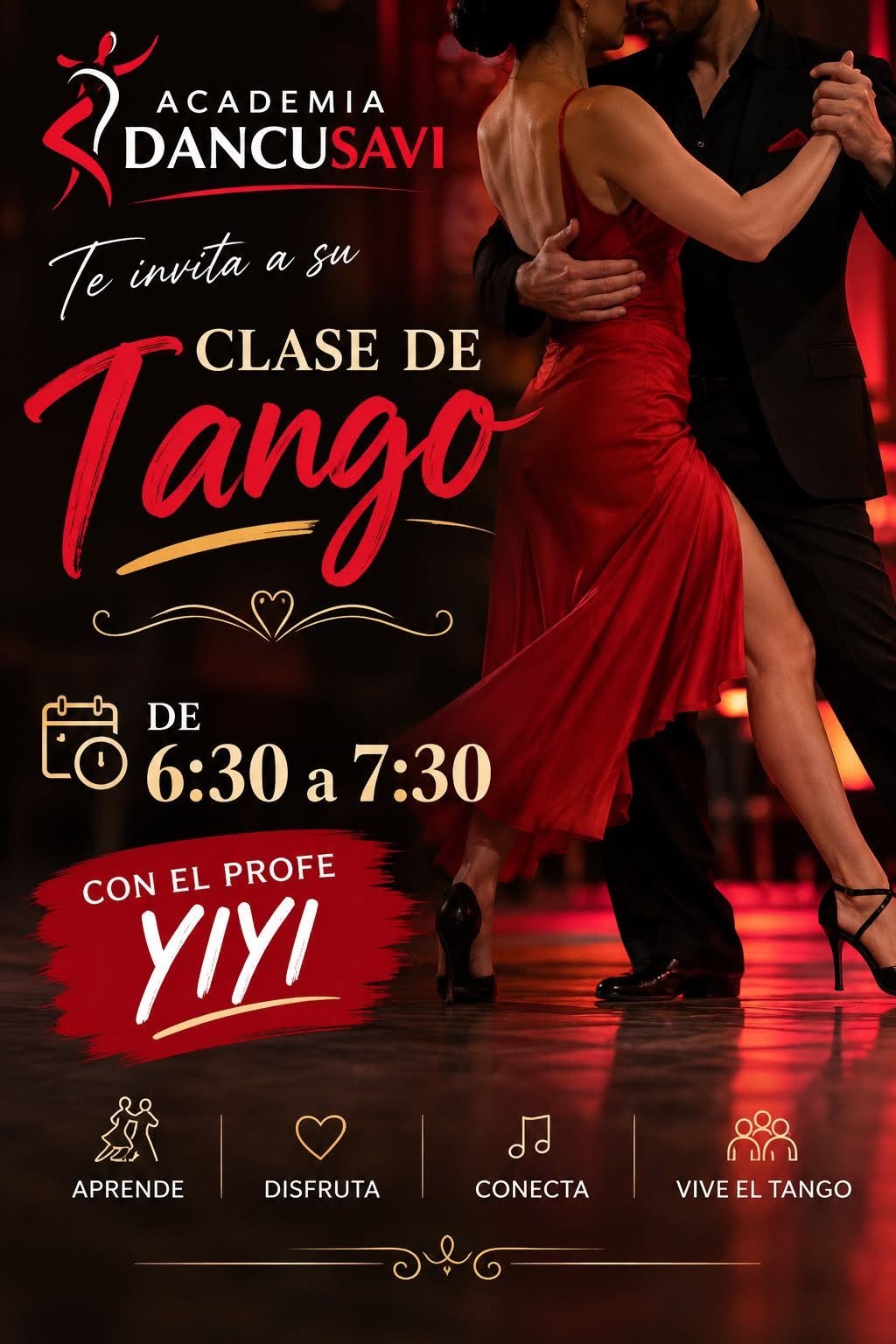 Clase de Tango — Academia Dancusavi poster