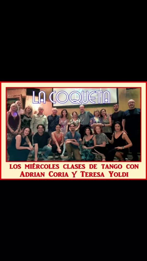 Clases de Tango en La Coqueta — Adrian Coria y Teresa Yoldi poster