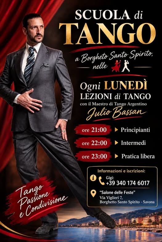 Scuola di Tango a Borghetto Santo Spirito poster