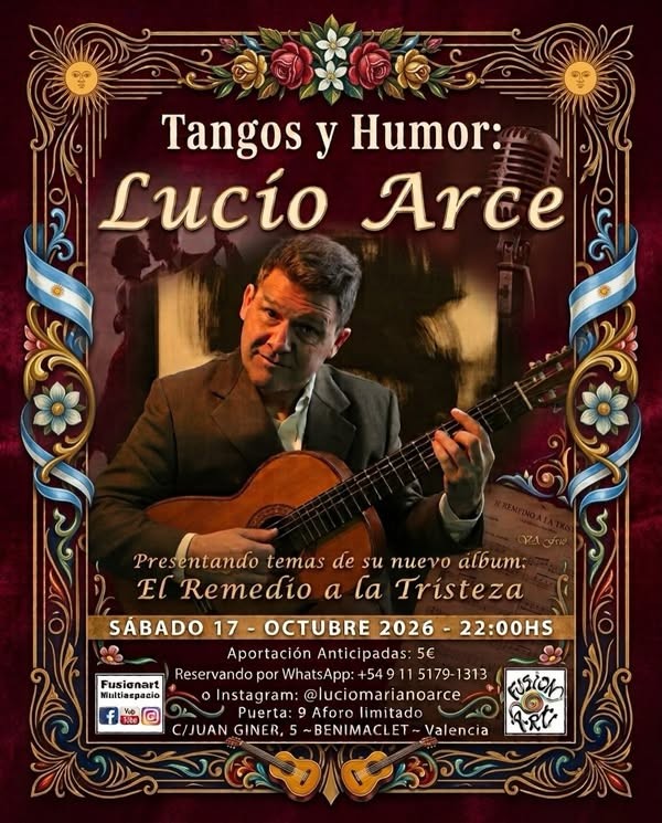 Tangos y Humor: Lucio Arce poster