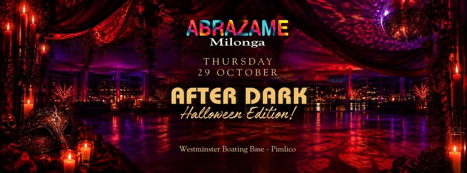 Abrázame After Dark — Halloween Milonga poster