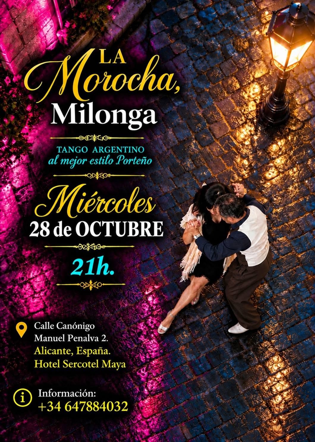 La Morocha — Milonga con Sandra Tango y Daniel Maronna poster