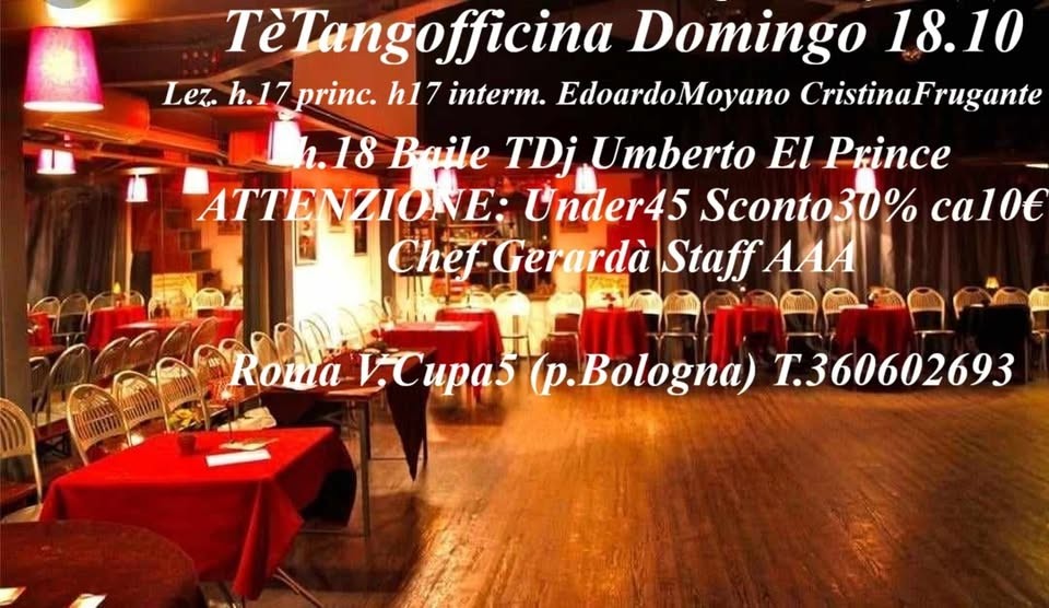 TèTangofficina — Bailongo de los domingos poster