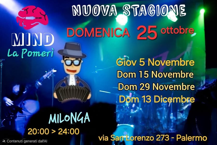 MIND La Pomeri Milonga — Nuova Stagione poster