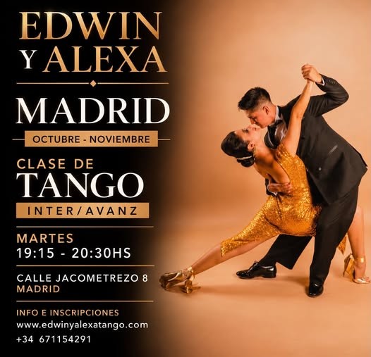 Clase de Tango Inter/Avanz — Edwin y Alexa poster