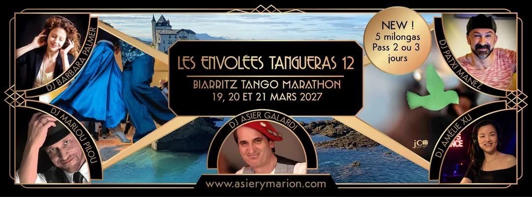 Les Envolées Tangueras 12 — Biarritz Tango Marathon poster
