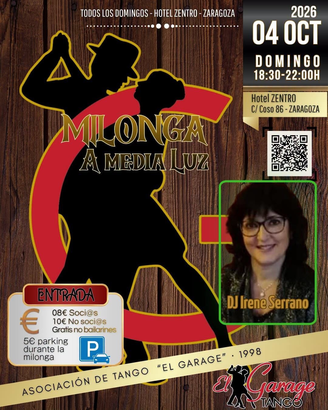 Milonga «A Media Luz» poster