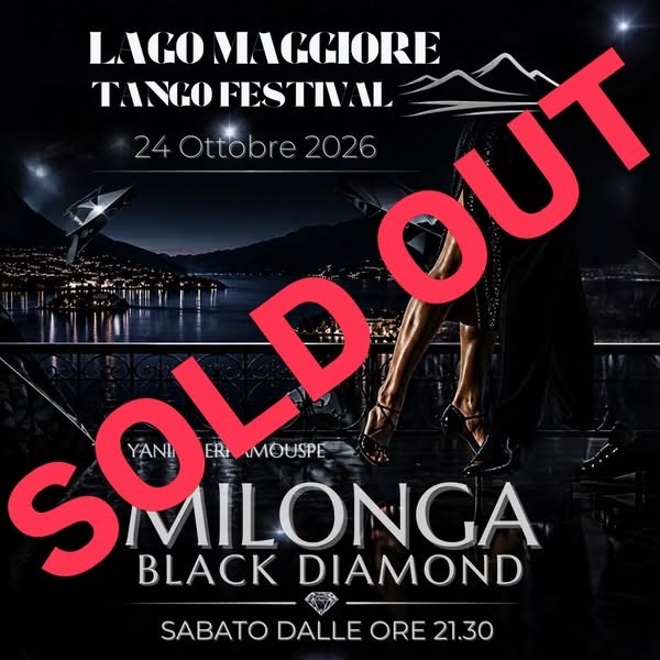 Milonga Black Diamond — Lago Maggiore Tango Festival poster