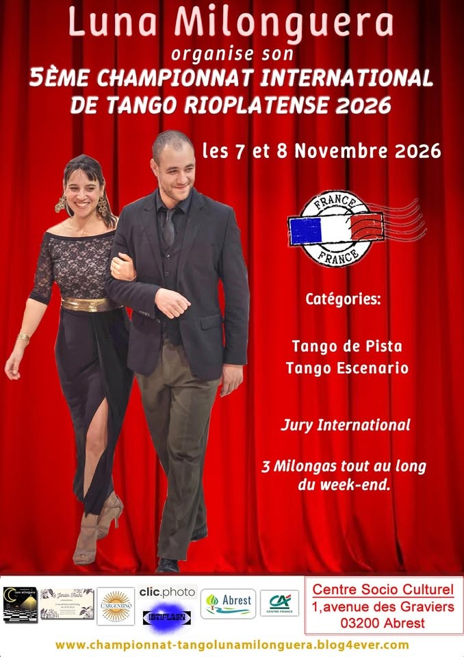 5to Campeonato Internacional de Tango Rioplatense — Luna Milonguera (Vichy) poster