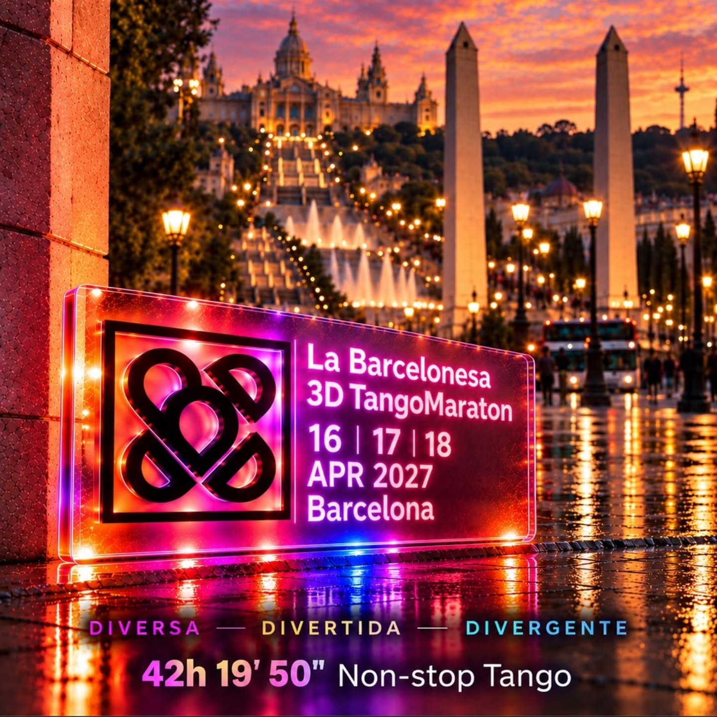 La Barcelonesa 3D TangoMaraton poster