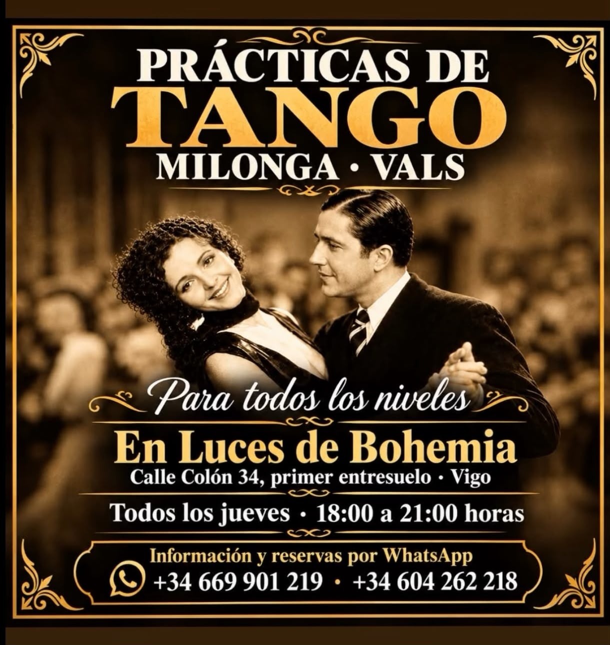 Prácticas de Tango en Luces de Bohemia (Vigo) poster