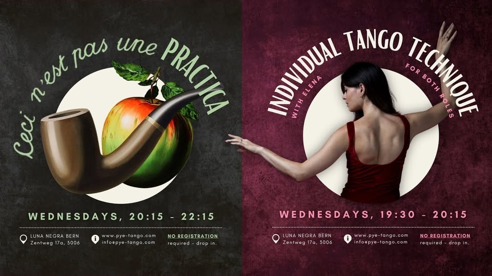 Open Tango Práctica at Luna Negra poster