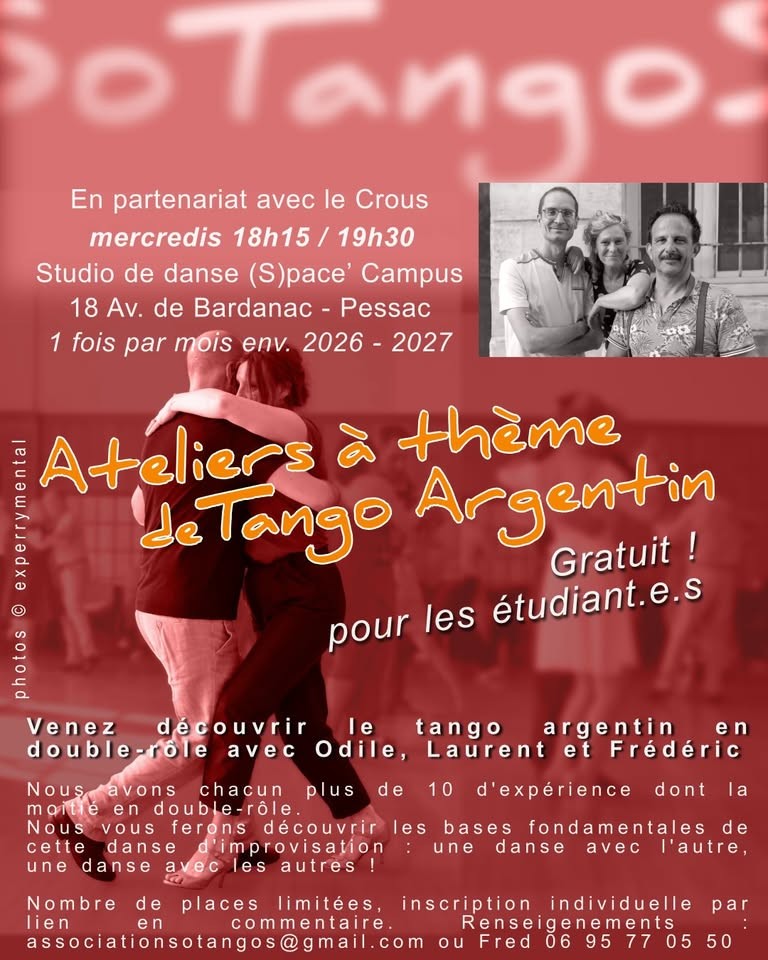 Ateliers à thème de Tango Argentin poster