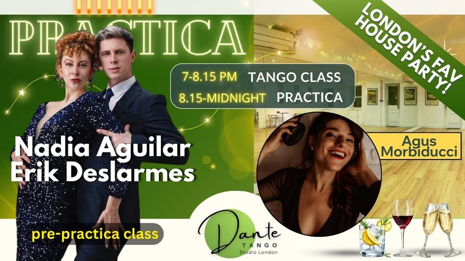 Thursday Practica at Dante Tango Studio poster