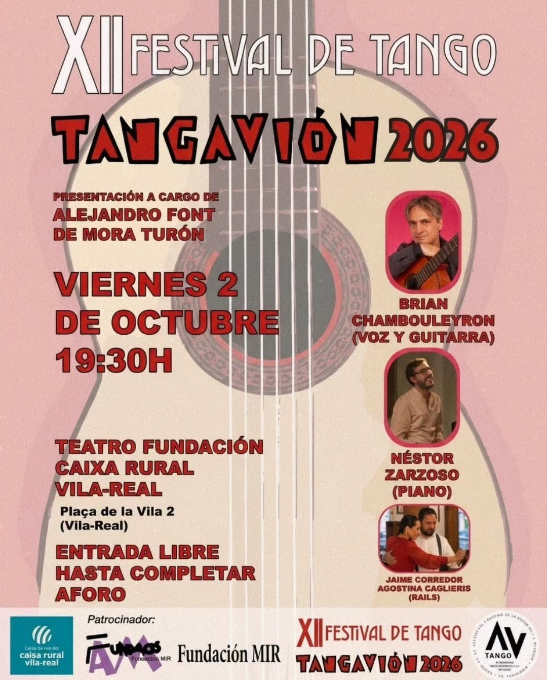 XII Festival de Tango - Tangavión 2026 poster