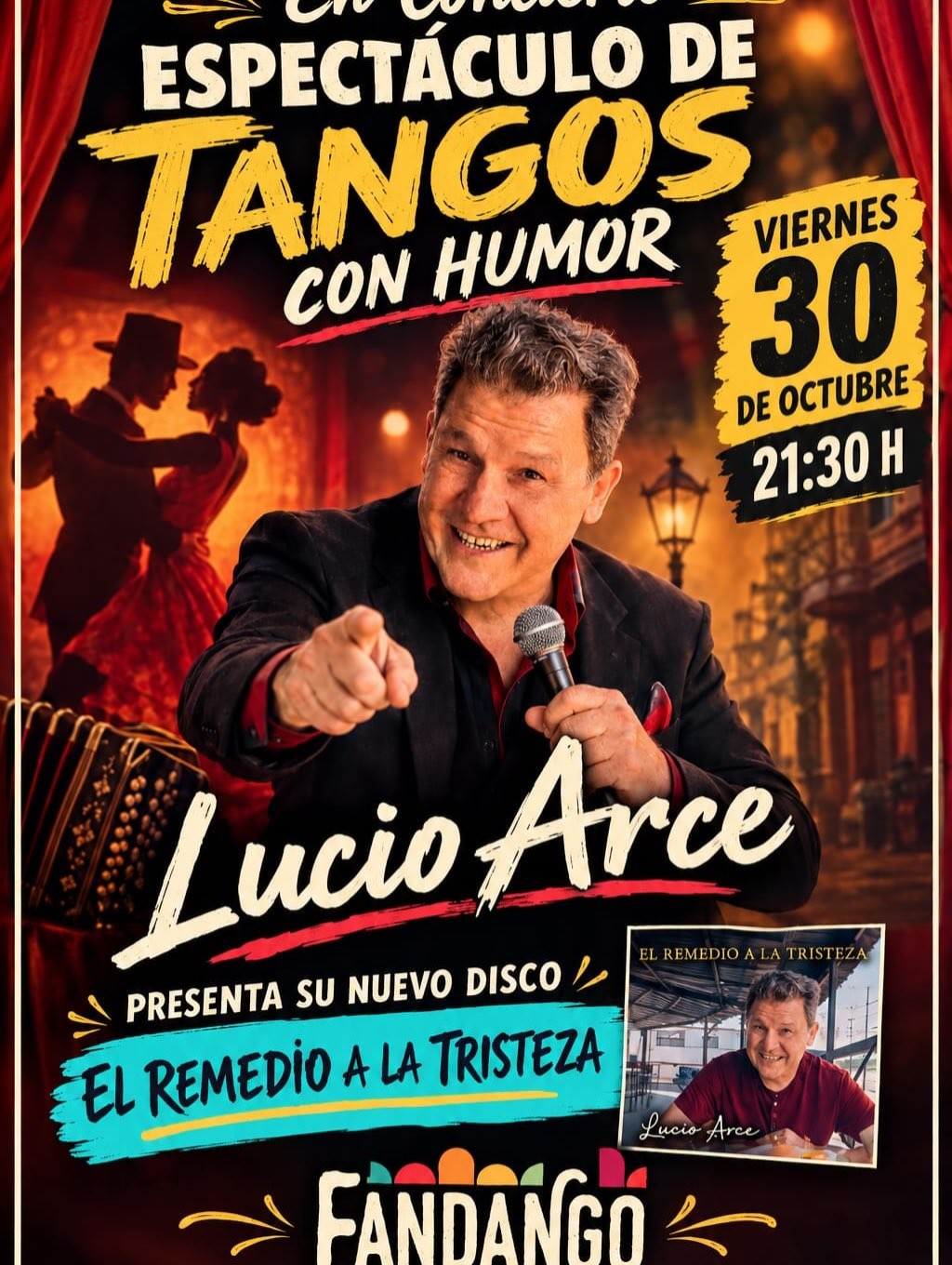 Lucio Arce — Espectáculo de Tangos con Humor poster