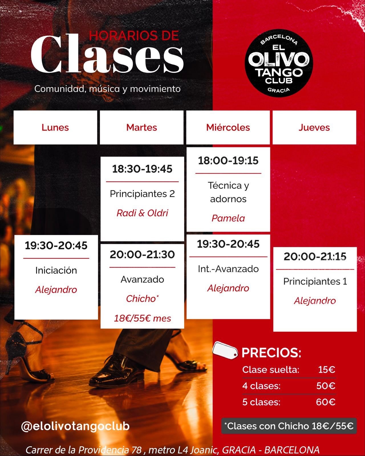 Iniciación — El Olivo Tango Club poster